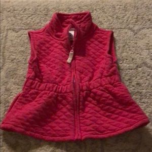 Quilted stitch pink vest 24M